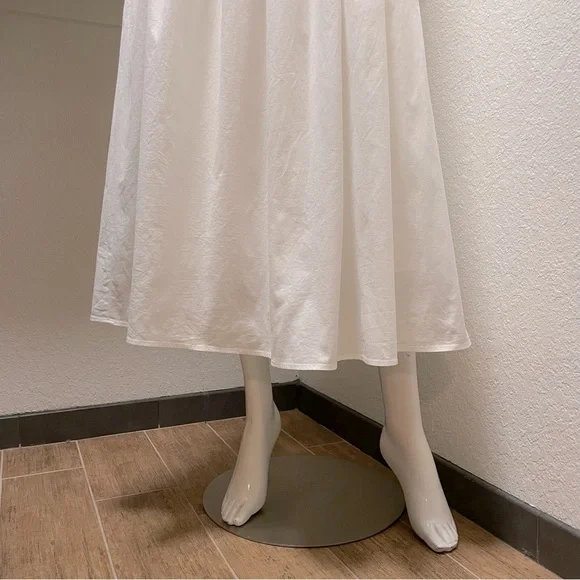 Reformation Kye Midi Dress in White with Custom Beaded front detail | Sz 6 - Picture 7 of 11